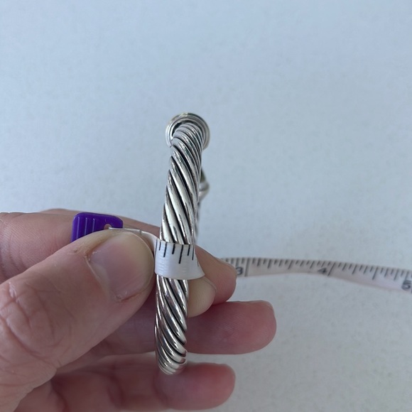 David Yurman cable classic bracelet Prasiolite & 14k yellow gold, 7mm - Picture 3 of 11